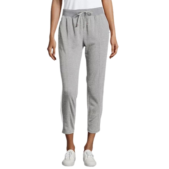 Champion Women's Varsity-Stripe Ankle Gray Women's Jogger Pants, Size XS - Picture 1 of 4